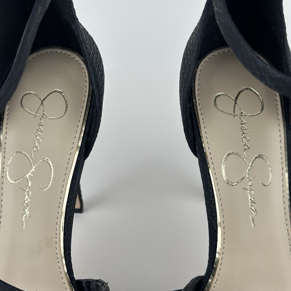 Jessica Simpson Piepper Women's Shoes Black Animal Print‎ D'Orsay Size 9 - Picture 5 of 9